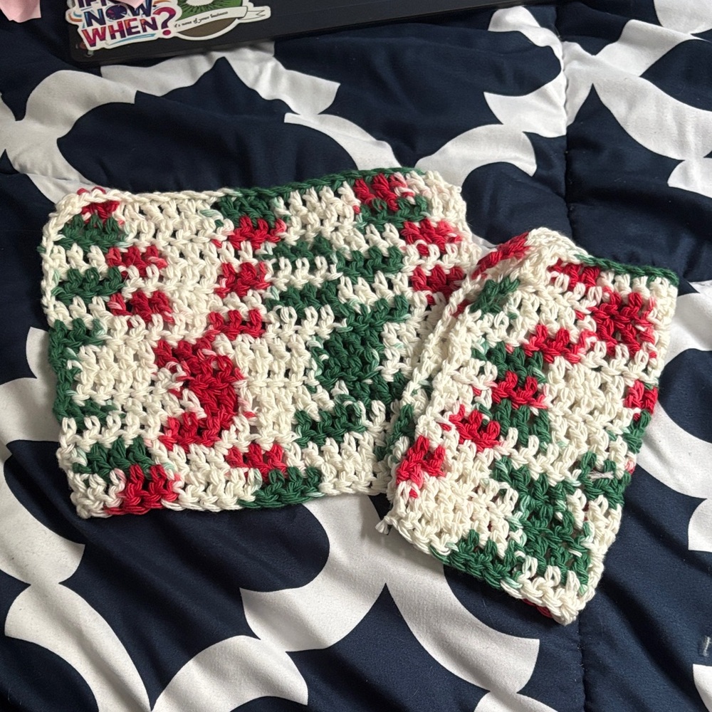 Handmade Multicolor Wash Cloth Set